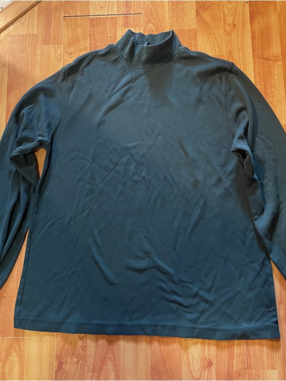 Lands' End Women’s Dark Teal Turtleneck Sweater